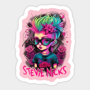 Stevie Rock Girl Sticker